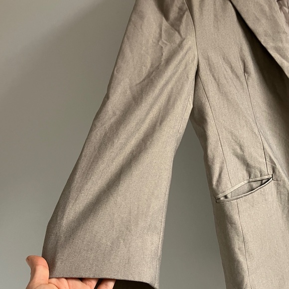 OAK + FORT Beige Single-Breasted Blazer - Picture 6 of 13